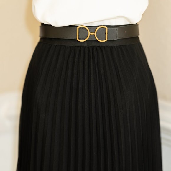 Chiffon Twirl Pleated Midi Skirt - NWOT - Picture 8 of 13